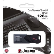 Kingston Dtxon 128GB USB 3.2 Gen.1 Datatraveler Exodia Onyx Flash Bellek DTXON/128