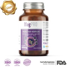 MagPRO Magnezyum (SİTRAT, MALAT, BİSGLİSİNAT) Complex 250 Mg Vitamin B6 & Vitamin D3 Kompleks (60 KAPSÜL)