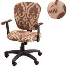 Htun Ctmw Bilgisayar Ofis Koltuğu Evrensel Gerilebilir Polyester Yıkanabilir Döner Sandalye Slipcovers Kapakları, Sadece Sandalye Kapakları (Yurt Dışından)