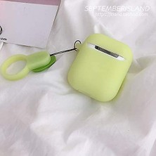 Htun Küçük Avokado Kılıfı 1 ve 2 Için Sevimli Meyve Tasarım Silikon 3D Komik Karikatür Airpod Kapak Yumuşak Kawaii Eğlenceli Karabina Kızlar Çocuklar Için Benzersiz Kılıflar (Yurt Dışından)