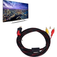 Htun 5ft HDMI Erkek Rca Video Ses Av Kablo Adaptörü Ps3 Ps4 Xbox One Wii Için (Yurt Dışından)