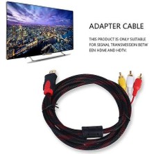 Htun 5ft HDMI Erkek Rca Video Ses Av Kablo Adaptörü Ps3 Ps4 Xbox One Wii Için (Yurt Dışından)