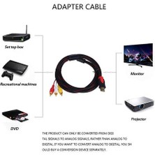 Htun 5ft HDMI Erkek Rca Video Ses Av Kablo Adaptörü Ps3 Ps4 Xbox One Wii Için (Yurt Dışından)