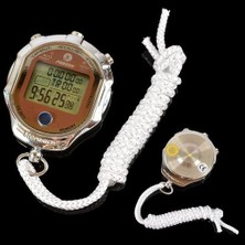 Htun Dijital Spor Büyük LCD Ekran ile Kronometre Zamanlayıcı 1/1000 Ikinci Spor Dış Mekan Spor Koşu Için Chronograph Sayaç Zamanlayıcı | Zamanlayıcılar (Gümüş) (Yurt Dışından)