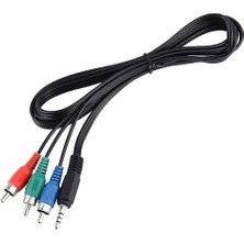 Htun 1.5m Jack 3.5mm Rgb Bileşen Video Kablosu (Yurt Dışından)