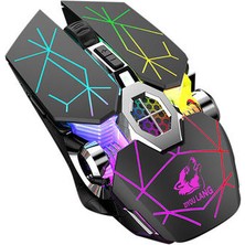 Htun Kablosuz Oyun Fare Bilgisayar Fare Gamer Sessiz Pc Mause Şarj Edilebilir Ergonomik Fare Dizüstü Bilgisayar Için 2.4 Ghz USB Optik Fareler Pc (Yurt Dışından)