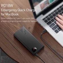 Htun Siyah Güç Bankası 20000 Mah 22.5 W / 65 W Taşınabilir Pil Şarj Powerbank Tipi C USB Hızlı Şarj Güç Bankası iPhone Huawei Için (Yurt Dışından)