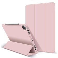 Htun Koruyucu Kılıf Için ipad Pro 12.9 Inç Kılıf Kalem Tutucu (Pembe) (Yurt Dışından)