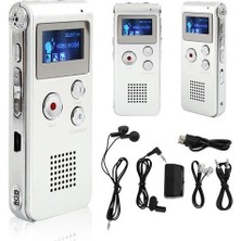 Htun Şarj Edilebilir 8gb Dijital Ses / Ses / Ses Kaydedici Dictaphone Mp3 Müzik Çalar | Mp3 Çalar (Beyaz) (Yurt Dışından)