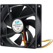 Htun 12 V 3-Pin 9 cm 90X25MM 90MM Cpu Isı Uçları Soğutucu Fan Dc Soğutma Fanı 65 Cfm (Yurt Dışından)