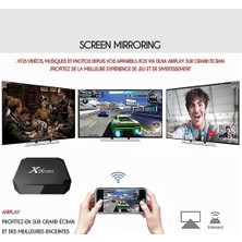 Htun X96 Mini Iptv Multimedya Akışı Android 9.0 Kutu / 4K Ultra Hd Wifi Tv Kutusu Amlogic S905W Dört Çekirdekli Yonga Seti, 64 2gb / 16GB, Wifi, 4K Hd, H.265, Corteks A53. (Siyah) (Yurt Dışından)