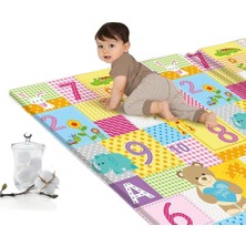 Htun Katlanabilir Çocuk Oyun Aktivite Matı Bebek Çocuk Emekleme PLAYMAT-180X100CM(STIL B) (Yurt Dışından)