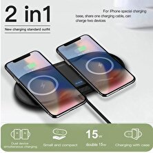 Htun 30 W Çift Koltuk Qi Kablosuz Şarj 2 In 1 Hızlı Şarj Pedi Masaüstü Şarj Iphone 12 11 Pro Xs Max Xr x Samsung S20 S21 | Kablosuz Şarj (Yurt Dışından)