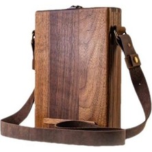 Htun Yazarlar Messenger Retro Ahşap Kutu Sanatçı Alet Saklama Kutusu Crossbody Postacı Çantası Çok Fonksiyonlu (Yurt Dışından)