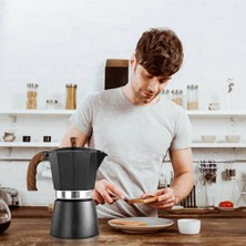 Htun 150 ml Pratik Alüminyum Kahve Makinesi Moka Kahve Pot Espresso Percolator Pot Elektrikli Sobalar Için Uygun Gaz Sobaları | Kahve Tencere (Yurt Dışından)