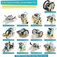 Htun 13'ü 1 Arada Eğitim Güneş Robot Seti Oyuncaklar, Öğrenme Bilimi Erkek Kız Oyuncak (Yurt Dışından)