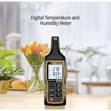 Htun Sndway Yüksek Doğruluk Dijital Sıcaklık ve Nem Metre LCD Termo-Higrometre Mini Termometre Higometre Maksimum/min/veri Tutma Zaman Ekran Modu (Yurt Dışından)