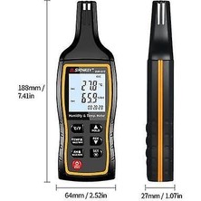 Htun Sndway Yüksek Doğruluk Dijital Sıcaklık ve Nem Metre LCD Termo-Higrometre Mini Termometre Higometre Maksimum/min/veri Tutma Zaman Ekran Modu (Yurt Dışından)