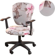 Htun Bilgisayar Ofis Koltuğu Evrensel Polyester Sandalye Slipcovers Kapakları (Yurt Dışından)