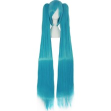 Htun Cosplay Peruk Vocaloid Aqua Blue Hatsune Miku Hatsune Miku (Yurt Dışından)