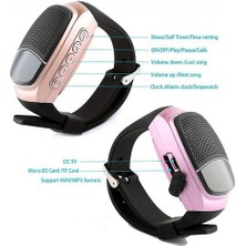 Htun Bluetooth Hoparlör Spor Akıllı Saat B90 Eller Serbest Arama Tf Kart Fm Radyo Çalma Zamanlayıcı Kablosuz Zaman Göstergesi (Yurt Dışından)