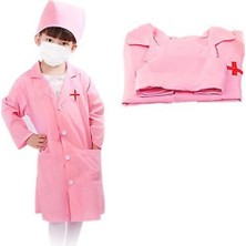 Htun Doktor Hemşire Cosplay Çocuk Kostümü(Pembe) (Yurt Dışından)