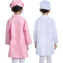 Htun Doktor Hemşire Cosplay Çocuk Kostümü(Pembe) (Yurt Dışından)