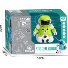 Htun Yeni Oyuncak Rc Futbol Robot Programlanabilir Eğitim Akıllı Uzaktan Kumanda Robotik USB Şarj Akıllı Robotlar Oyuncak Hediyeler Çocuk | Rc Robot (Yeşil) (Yurt Dışından)