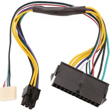 Htun 30 cm Atx Ana 24-Pin Ila 6-Pin Psu Güç Adaptörü Kablosu Hp Z220 Z230 Için 18AWG (Yurt Dışından)