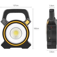 Htun El Taşınabilir Fener Çadır Işık USB Şarj Edilebilir 30 W Cob LED El Feneri Güneş 2 Modu Acil Iş Muayene Lambası | El Işık | Taşınabilir Işık Ledportable Solar Şarj (Yurt Dışından)