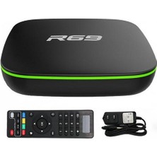 Htun R69 Akıllı Set Üst Tv Kutusu 4K Yüksek Defente Dört Çekirdekli 2.4g Wifi 1080P 2GB16GB Destek 3D Film Android Media Player (Ab Fişi) (Yurt Dışından)