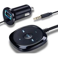 Htun Kablosuz Bluetooth Ses Alıcısı Stereo Aux Ses Müzik Araba Adaptörü Dongle (Yurt Dışından)