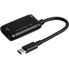 Htun C Tipi HDMI Kablosu 4 K Hd Tv Usb-C 3.1 Dönüştürücü Adaptörü Samsung Macbook Için (Yurt Dışından)