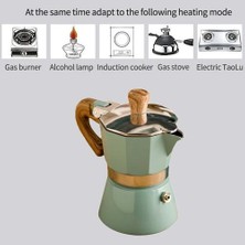 Htun 150 ml Kahve Makinesi Pot Alüminyum Mocha Espresso Percolator Pot Kahve Su Isıtıcısı Kafeteralar Espresso Percolator Stovetop Kahve Makinesi | Kahve Tencereler (Yurt Dışından)