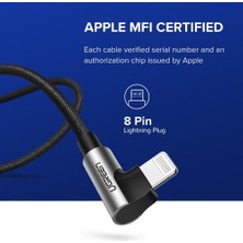 Htun Siyah USB Veri Kablosu Cep Telefonu Şarj Kablosu iphone 12 Mini Pro Max 2.4A Yıldırım Hızlı Şarj Veri Kablosu (Yurt Dışından)