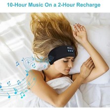 Htun Bluetooth Uyku Kulaklıkları Spor Kafa Bandı Kablosuz Müzik Kulaklık Yan Uyuyan Için Göz Maskesi (Yurt Dışından)