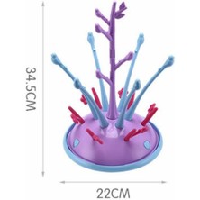 Htun Bebek Şişe Kurutma Raf Kurutucu Süzgeç Kurulu ile Alan Tasarruf Meme Organizatör Kupası Kapakları Diş Çıkarma Yüzük Emzikler Şişe Tutucu | Kurutma Rafı (Mor) (Yurt Dışından)