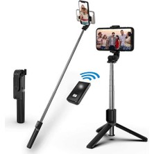 Htun Selfie Çubuğu Tripod, Kablosuz Uzaktan Kumanda - Facetime Telefon Standı, 12/11 Pro/x/8/7 Plus Için Taşınabilir Tripod, Samsung Galaxy S10/S9, Huawei Android Akıllı Telefon (Yurt Dışından)