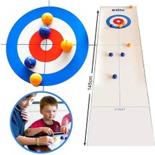 Htun Mini Masa Curling Topu Masa Curling Oyunu Kompakt Curling Aile Oyunları Soğuk Su Sürahi Top Bowing Top Dropship (Yurt Dışından)