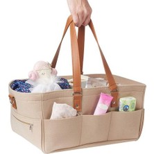 Htun Bebek Bezi Caddy Organizer & Amp;pad, Unisex Taşınabilir Saklama Kutusu Seyahat Veya Ev Çevre Dostu Keçe Sepet Çanta Cu | Saklama Torbaları (Yurt Dışından)