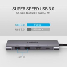 Htun USB C Hub Tipi C'ye Çok USB 3.0 Hub HDMI Adaptörü Dock Macbook Pro Huawei Mate Için 30 USB C 3.1 Splitter Port Tipi C Hub | USB Hubs (Yurt Dışından)