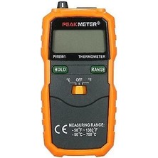 Htun Peakmeter PM6501 LCD Ekran Kablosuz K Tipi Sıcaklık Ölçer Termokupl W / Veri Tutma / Günlük Dijital Termometre (Yurt Dışından)