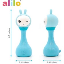 Htun Alilo Eğitici Oyuncak R1 Smarty Bunny Elektron Çıngırak Oyuncak Hikayeleri ile Renk Öğrenme Müzik Çalar | Hifi Oyuncuları (Mavi) (Yurt Dışından)