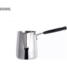 Htun 600 ml Uzun Kolu Balmumu Erime Pot Dıy Mum Sabun Eritme Pot Kokulu Balmumu Erime Metal Kahve Toroid Sürahi Latte Süt Frothing Sürahi | Kahve Kapları (Yurt Dışından)