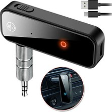 Htun 2 In1 USB Kablosuz Bluetooth Verici Alıcı Ses Adaptörü 3.5mm Aux Araba (Yurt Dışından)