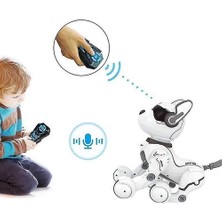 Htun Uzaktan Kumandalı Robot Köpek Oyuncak, Rc Köpek Robot Oyuncaklar Akıllı ve Dans Eden Robot Oyuncak, Konuşan Rc Hayvanlar Mini Evcil Köpek Robot (Yurt Dışından)