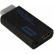 Htun Wii HDMI Converter, Destek Hd 1080P Dönüştürücü, Wii HDMI (Siyah) (Yurt Dışından)