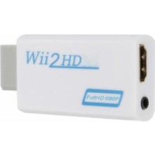 Htun Wii HDMI Converter, Destek Hd 1080P Dönüştürücü, Wii HDMI (Siyah) (Yurt Dışından)