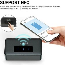 Htun Bluetooth 5.0 Verici Alıcısı Kablosuz 3.5mm Aux Nfc 2 Rca Ses Adaptörü (Yurt Dışından)