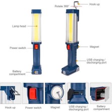 Htun LED Taşınabilir Fener 3800 Lm USB Şarj 2 * 18650 Pil 2 Modları Kamp Avcılık Için Fener | Taşınabilir Fenerler (Pil Yok) (Yurt Dışından)